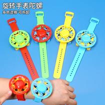 factory direct sales creative trend rotating fingertip gyro watch detachable night market stall children's watch small toy