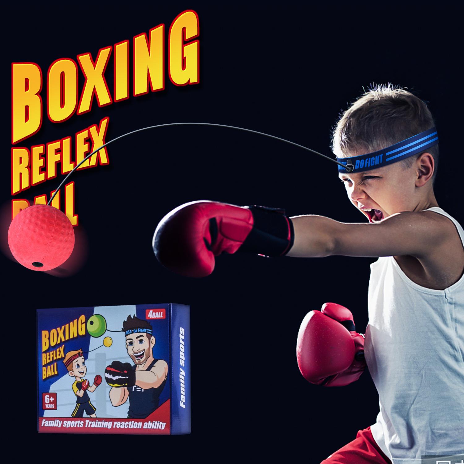 [New] Head-Mounted Boxing Ball Cross-Border Hot Sale Boxing Speed Ball Family Training Reaction Ball Suit
