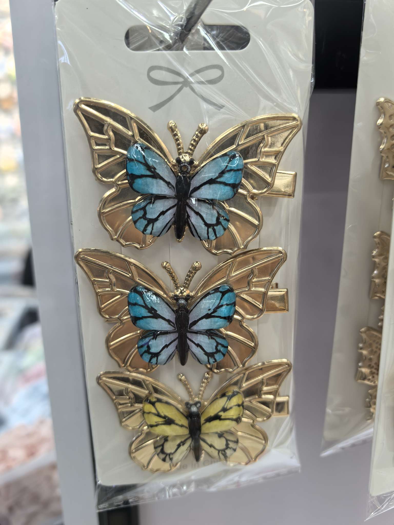 韩版新款儿童发夹彩色蝴蝶发卡可爱女孩侧边夹子梦幻公主头饰头饰发夹发饰