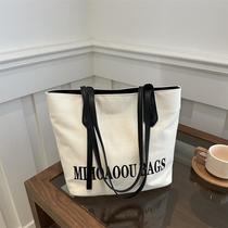 tote bag versatile new canvas women bag autumn large capacity trendy shoulder bag commuting fashion tote bag