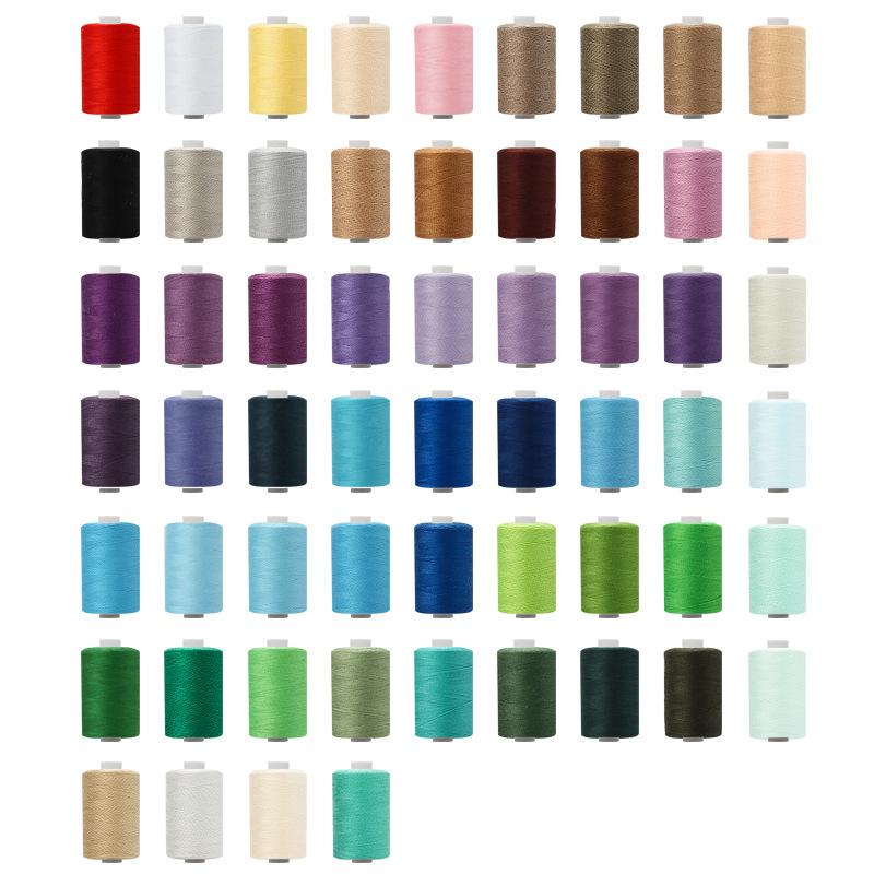402 polyester sewing thread factory sewing thread size 1000 overlocking stitch multi-color optional sewing machine thread bale sewing thread