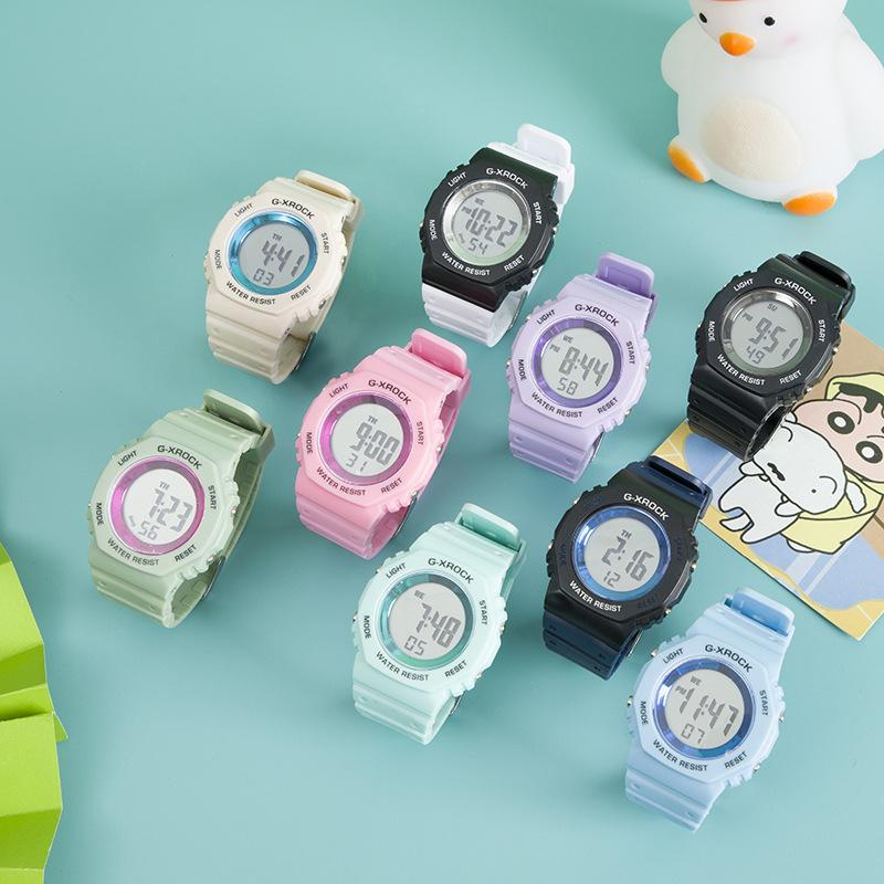 DASH Popular Children's Good-looking Luminous Watch Cute Student Popular Electronic Watch Trendy Sports Man's and Woman's Watch