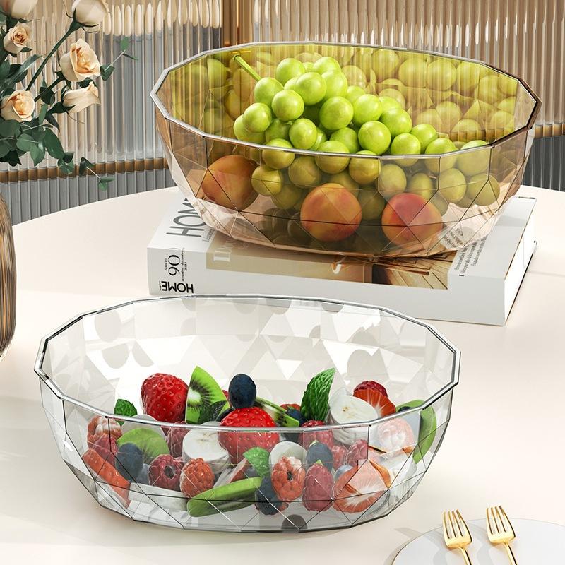 oval dried fruit tray chinese salad plate fruit plate large capacity living room home light luxury sunflower seeds nut fruit plate salad bowl