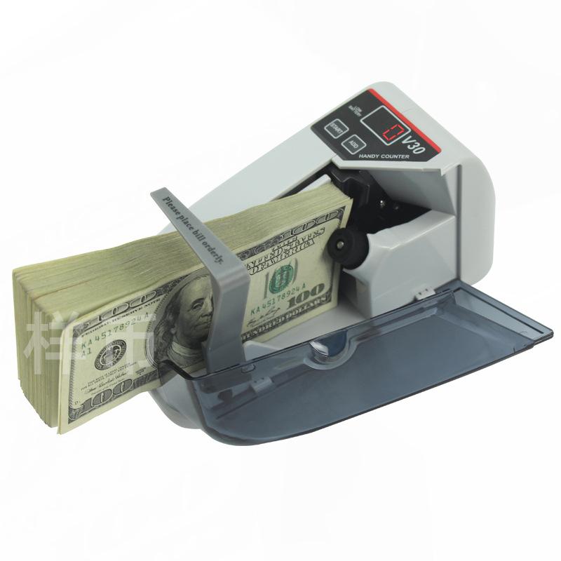 V30 Adapter + Battery Multi-Country Paper Money Portable Cash Register Mini Small Cash Register Hands
