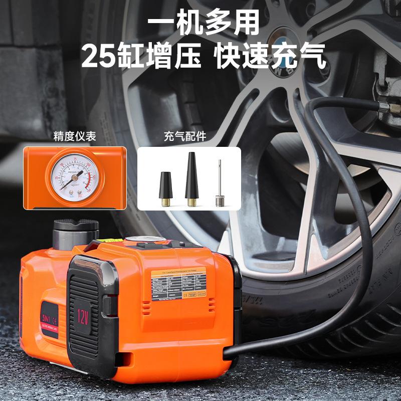 12v car electric hydraulic jack electric wrench air pump off-road car suv car jack details Picture