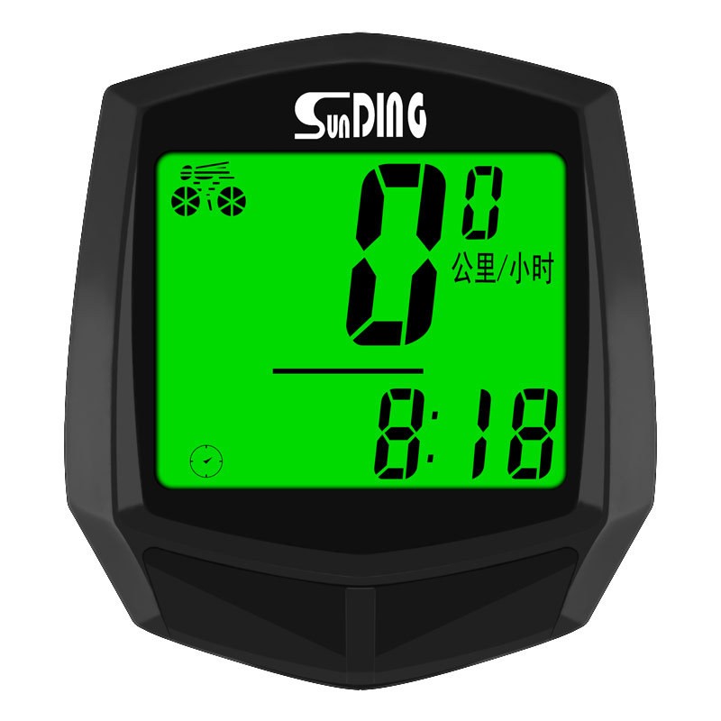 SD-581C bicycle wireless speedometer, large backlit screen in both Chinese and English, waterproof mountain bike speedometer, odometer, and speedometer Specification image
