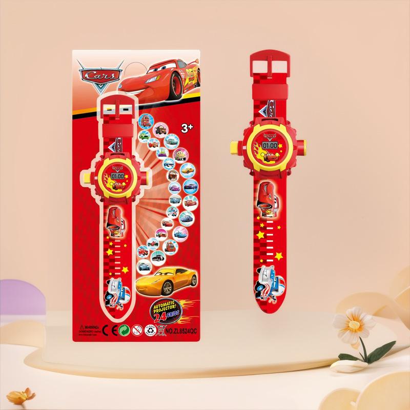 children's cartoon electronic watch educational projection watch time toy watch