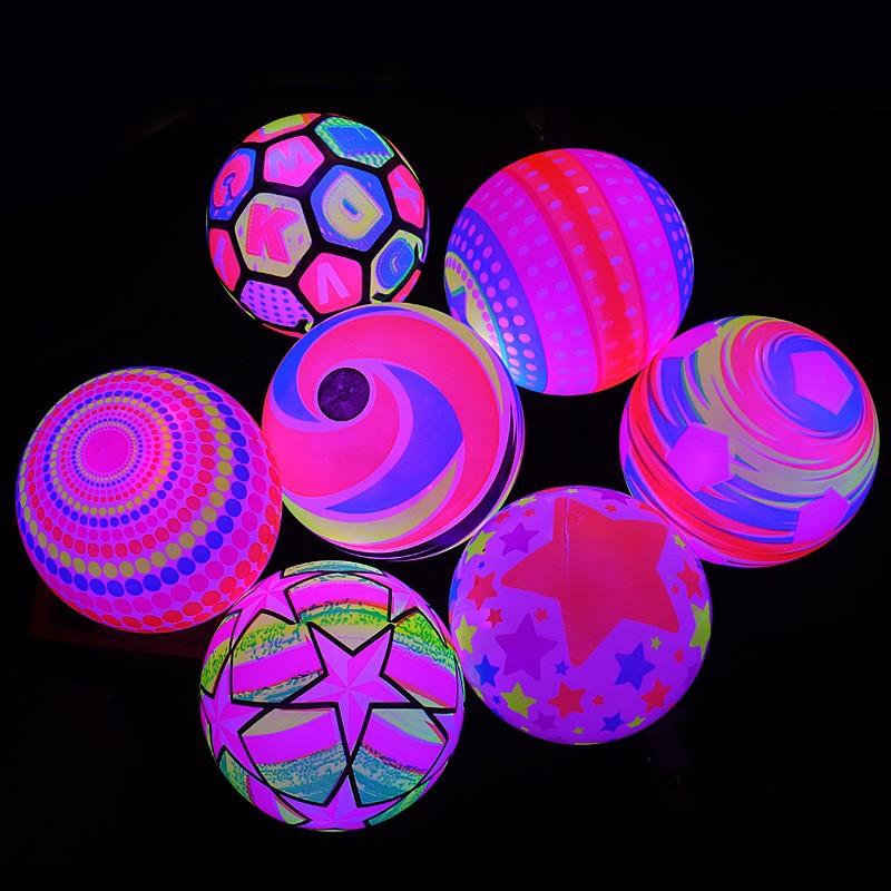 Luminous Cordless Ball Internet Celebrity Stall Cordless Fitness Ball Football Flash Basketball Children's Inflatable Toy New Ball