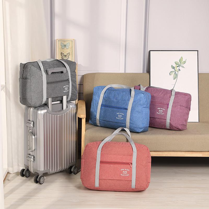 travel folding waterproof buggy bag large capacity portable bag clothing storage bag cationic luggage pannier bag