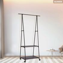 Simple Coat Rack Floor Clothes Rack Triangle Folding Movable Coat Rack Household Pannier Bag Clothes Hanger Storage Rack