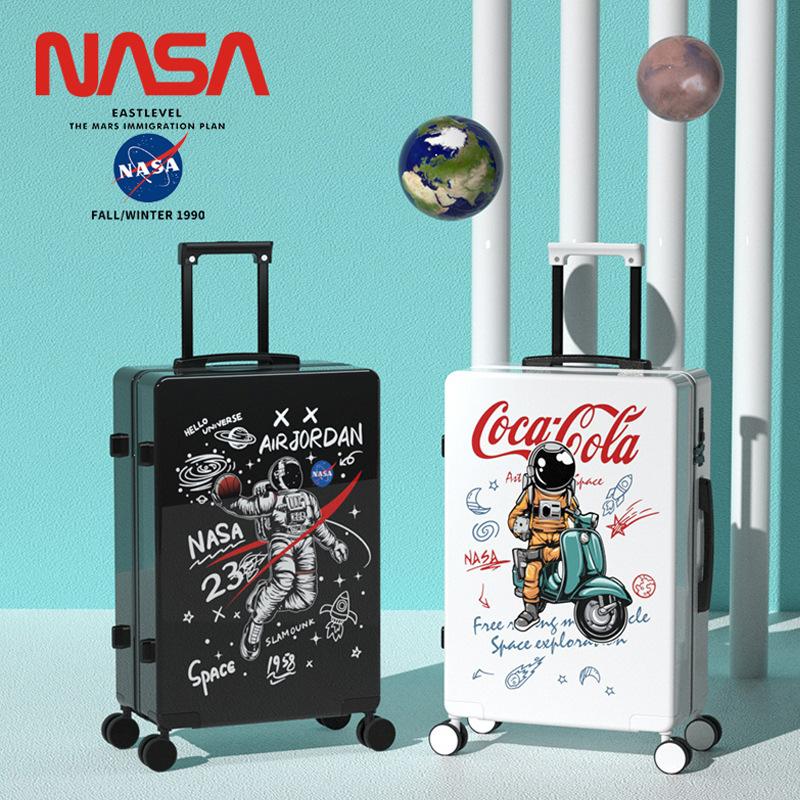 popular astronaut luggage female masa graffiti suitcase student male cartoon password trolley suitcase wholesale