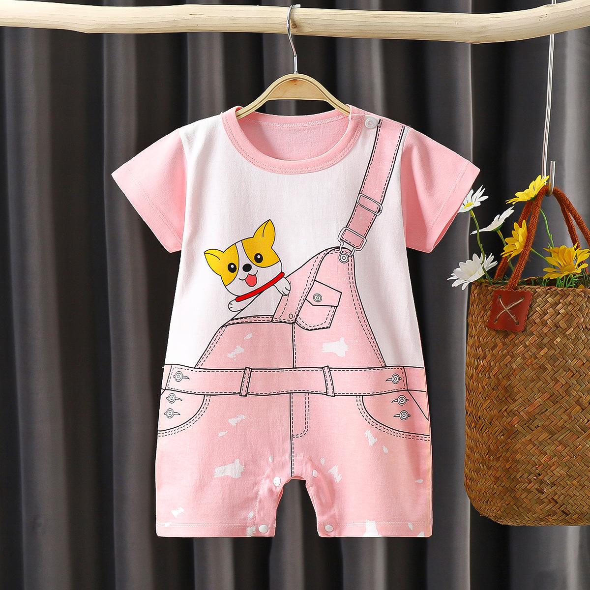 New Baby Jumpsuit Cotton Summer Short Sleeve Baby Romper Romper Newborn Clothes Baby Products