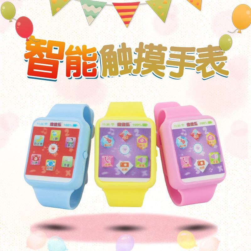 cross-border children's educational watch baby early education intelligent music story telling singing multifunctional touch watch toy