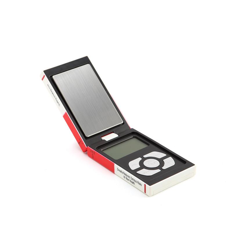 mini jewelry scale 0.1g cigarette box pocket scale high precision jewelry electronic scale gram weight scale mini mobile phone tea scale
