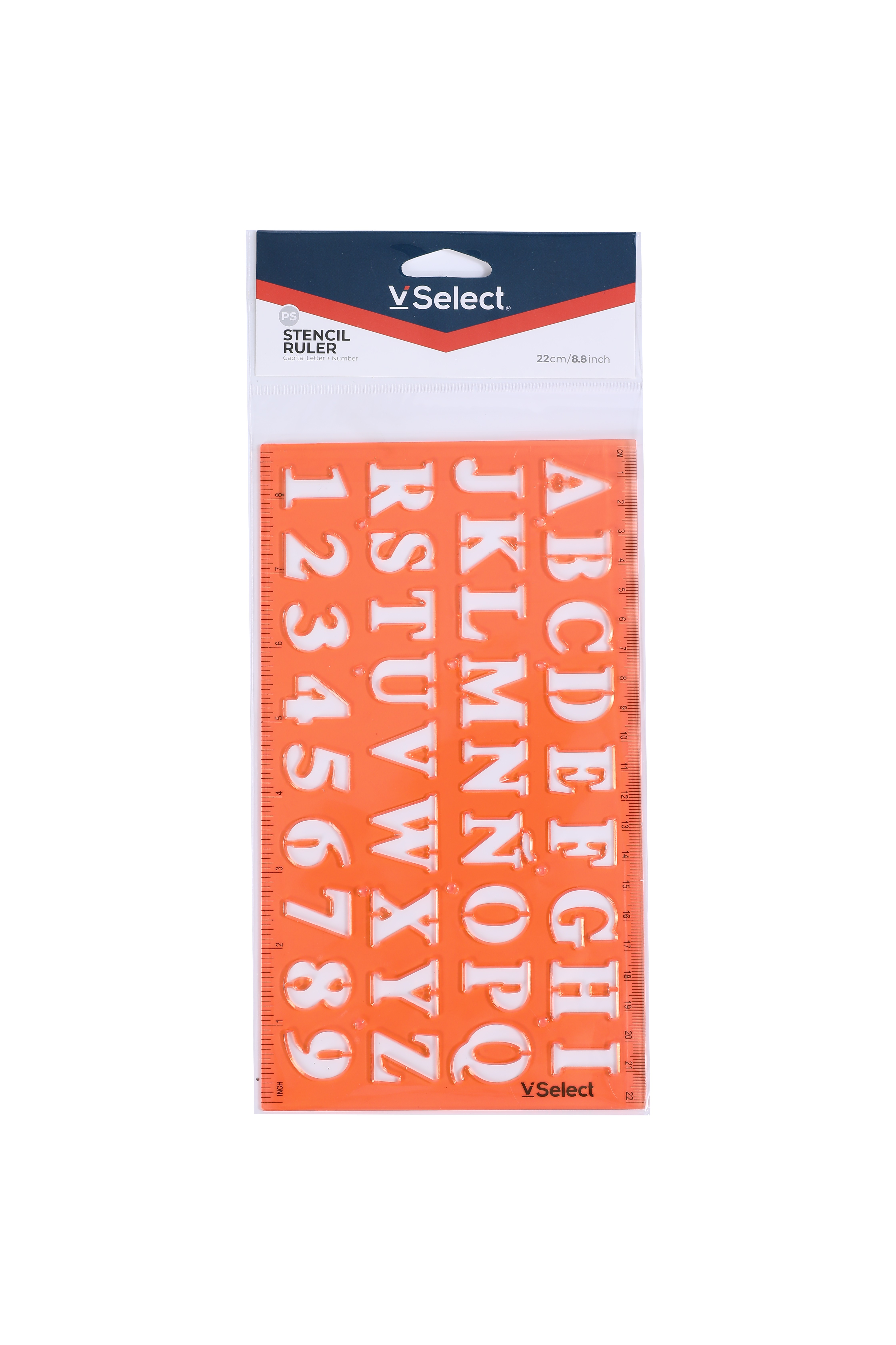 The template ruler with capital letters and numbers is exclusively for foreign trade, with a minimum order quantity of one box Application Scenario