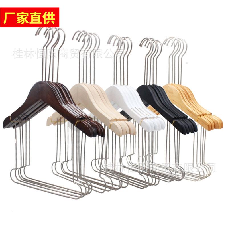 children's wooden one-piece hanger suit clothing store children's clothing store kids hanger clothes hanger travel