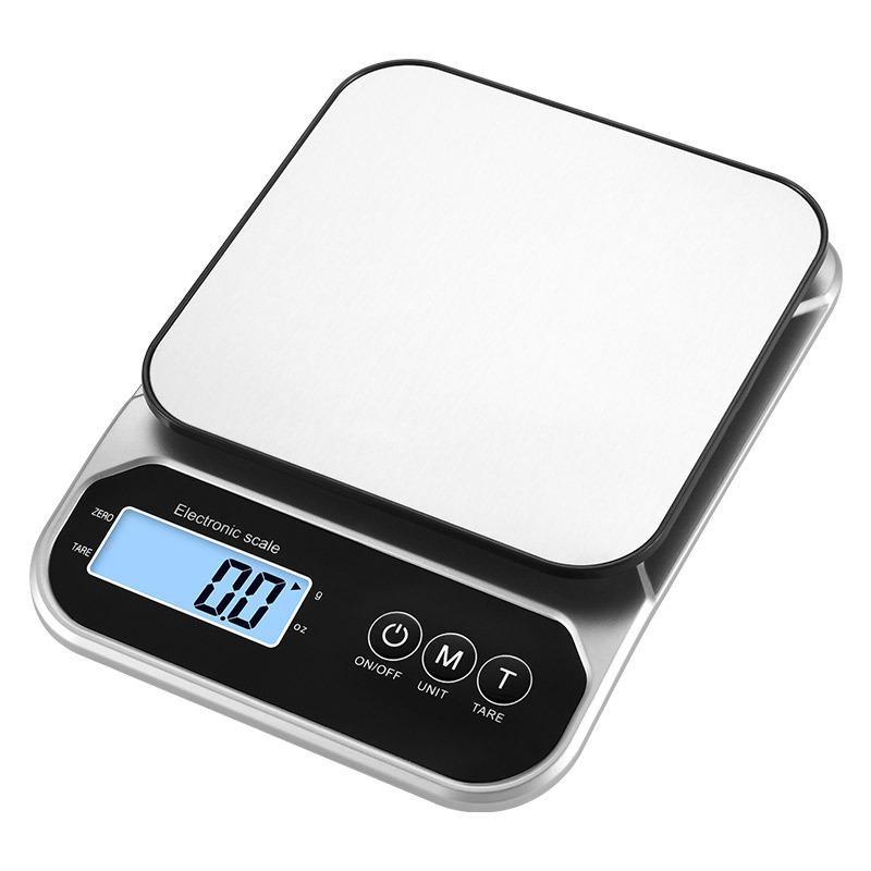 qj-x6 household handheld scale usb charging kitchen scale 0.1g baking scale stainless steel wire drawing electronic scale 10kg