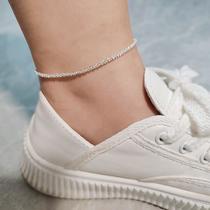 sparkling anklet 2022 new summer temperament entry lux niche design glitter starry fine choker