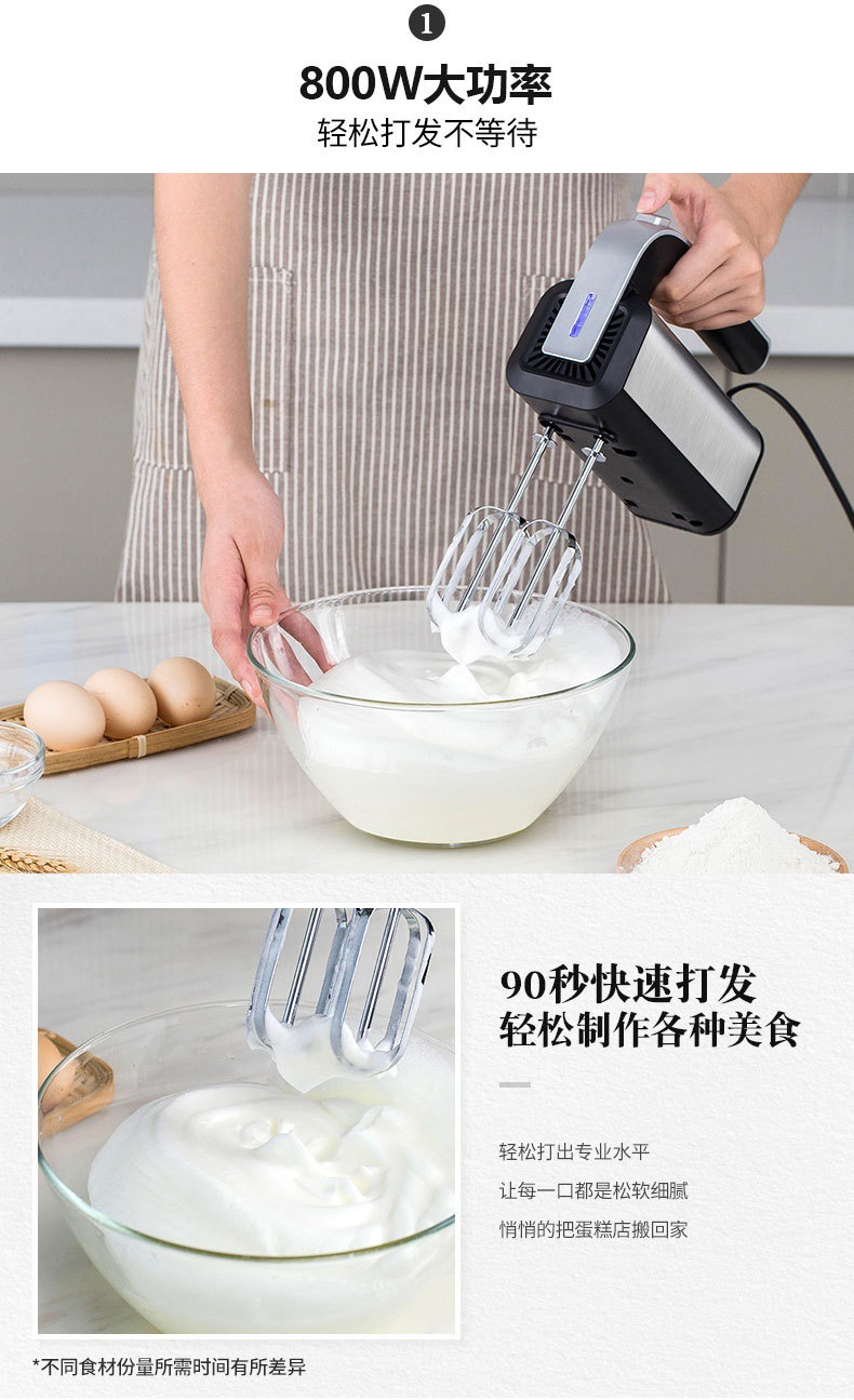 Egg beater, small household appliances, cross-border export, electric household handheld mini egg beater, egg and cream whipper pic 2