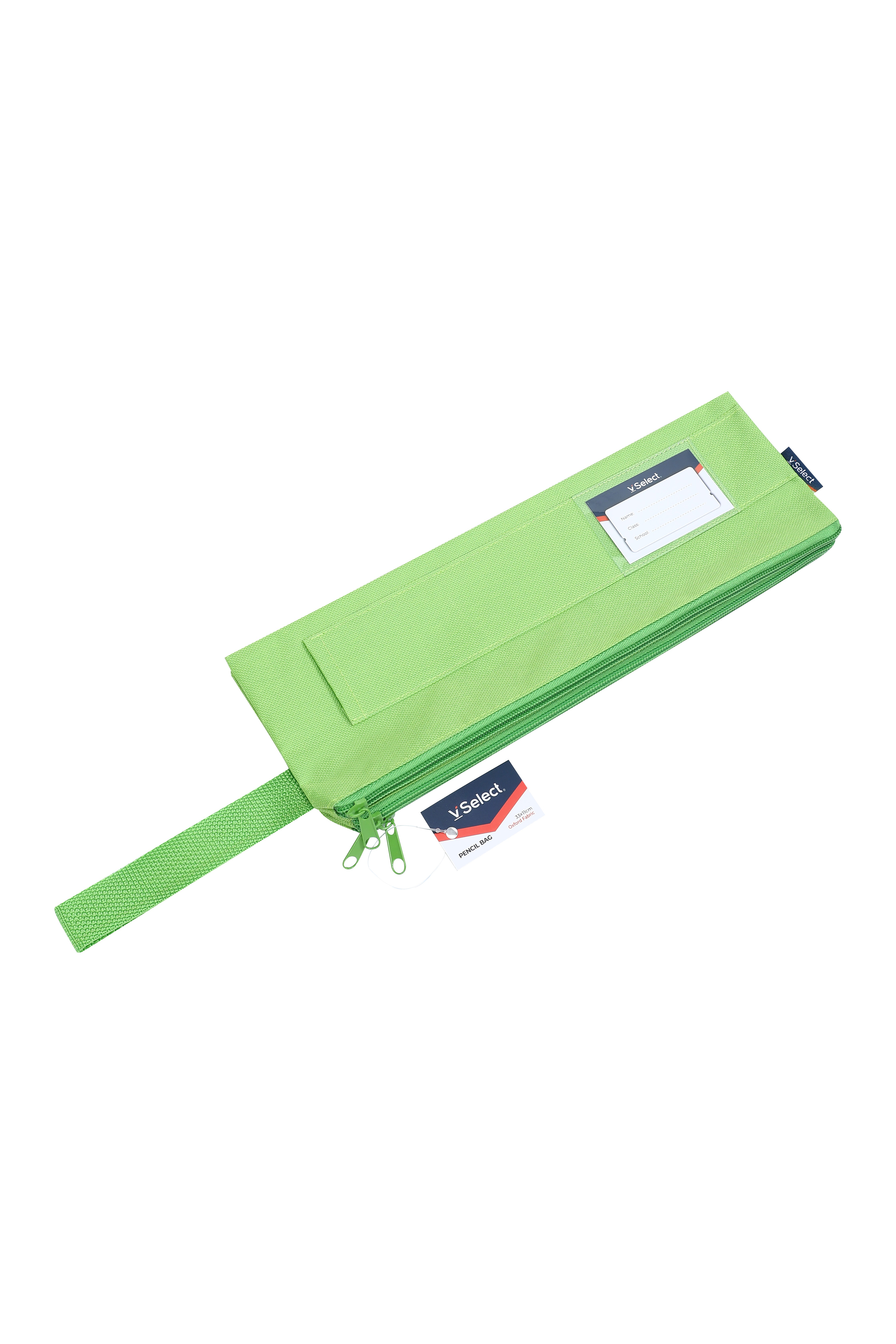 Oxford Cloth three-layer long pen case 33*11cm, exclusively for foreign trade, minimum order quantity one box details Picture