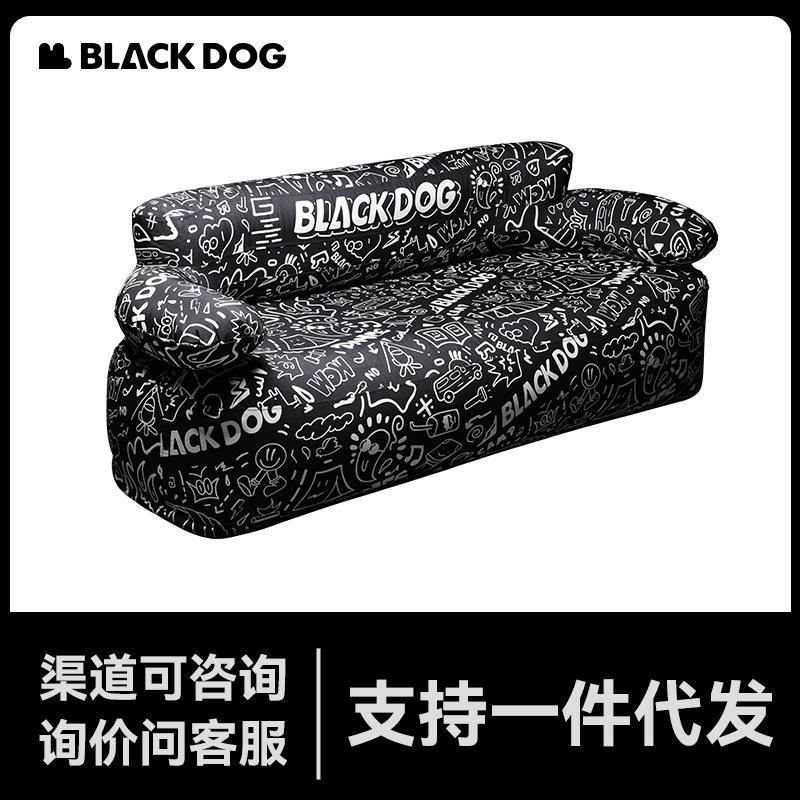 blackdog black dog outdoor inflatable sofa leisure folding portable lazy household sofa combination suit