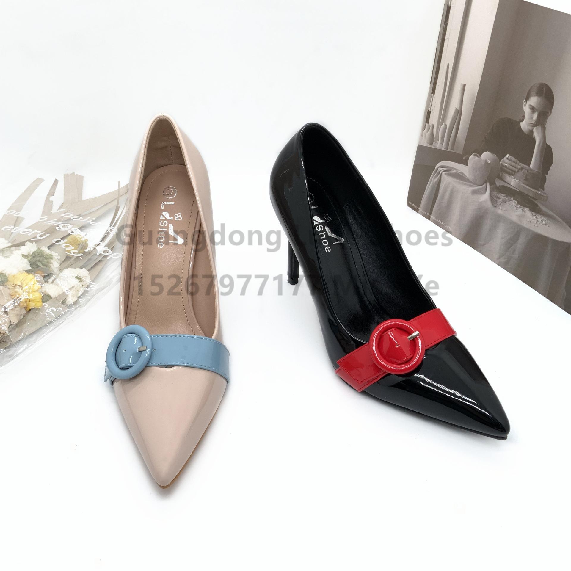 new women's high heels fashion shoes wine glass pointed heel fashion lady mature guangzhou women's shoes handcraft shoes