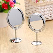 Makeup Mirror Metal Double-Sided Makeup Mirror Desktop 1:2 Magnifying Makeup Mirror Dressing Mirror Double-Sided Rotatable Makeup Mirror
