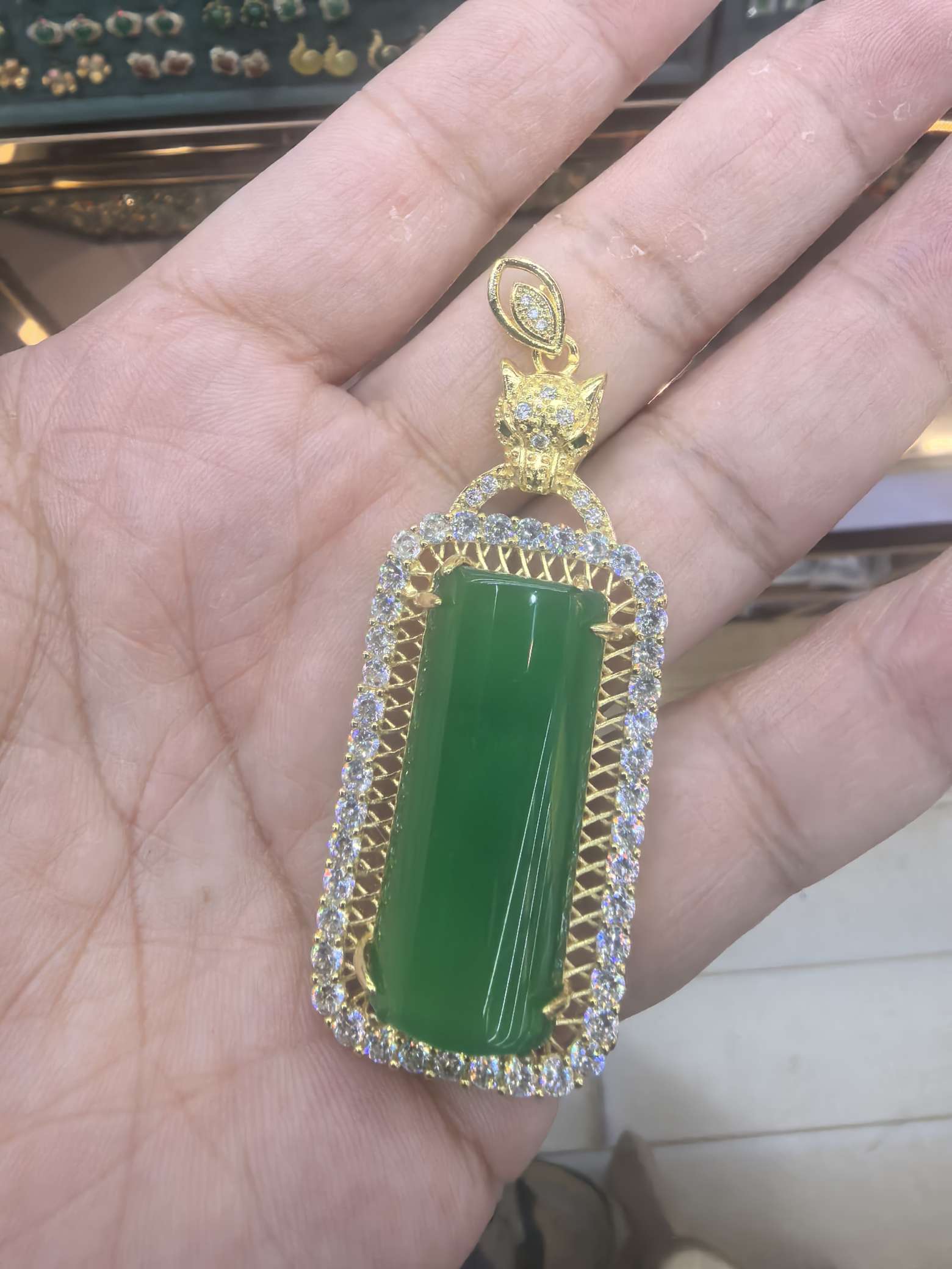 满绿豪镶无事牌，髓缘珠宝，2024112513