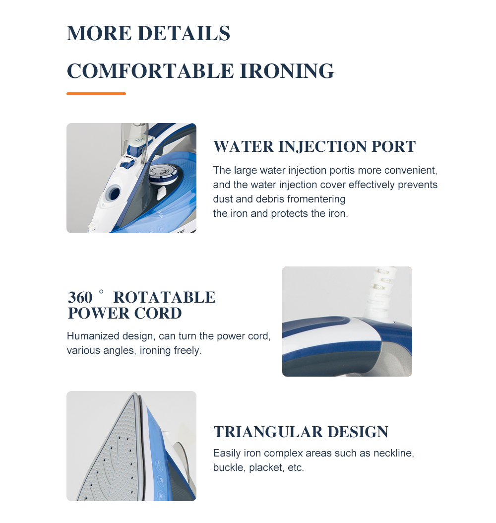 RAF Cross-border English European standard new ceramic floor electric iron Hotel supplies bestseller, Iron Electric ironing R.1256 pic 10