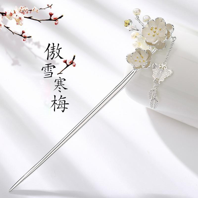 popular antiquity hair clasp factory wholesale vintage hanmei female flow su chinese style hairpin hanfu high-end hair claw hairpin