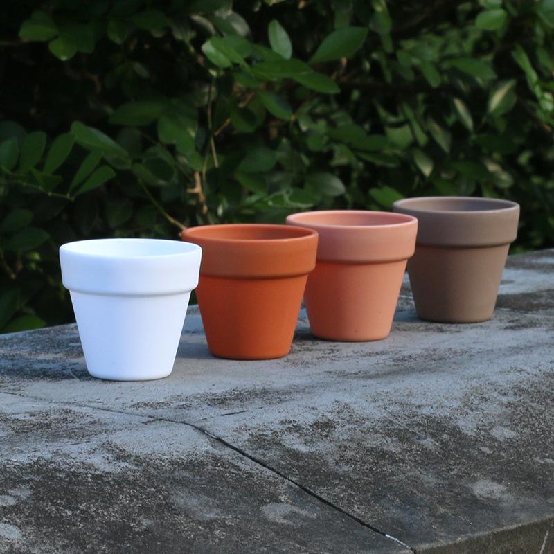 flower pot plastic extra thick small round basin round nursery basin lithops meat cone pp butt planting pot thickened 5.4 mouth