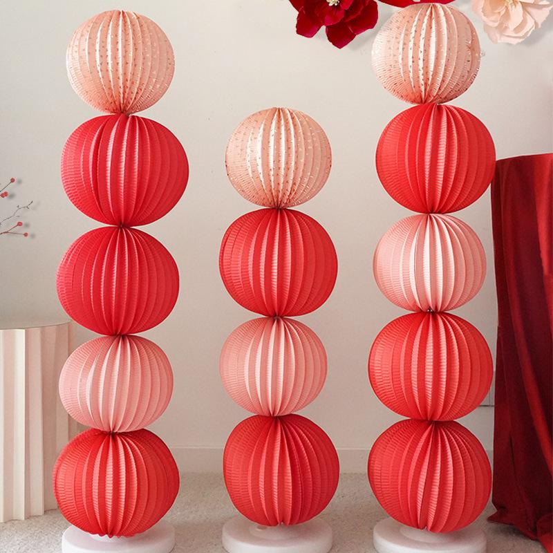Wedding Watermelon Origami Lantern Engagement Wedding Photo Props Festival Hanging Decoration Window Hanging Decoration Wedding Room Decoration