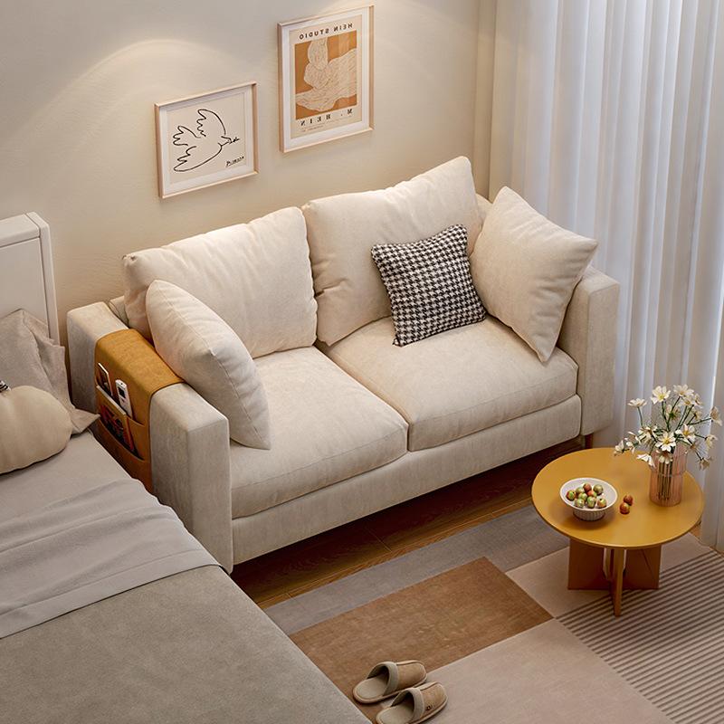 apartment small sofa living room small apartment rental room fabric single sofa ins style bedroom double simple sofa