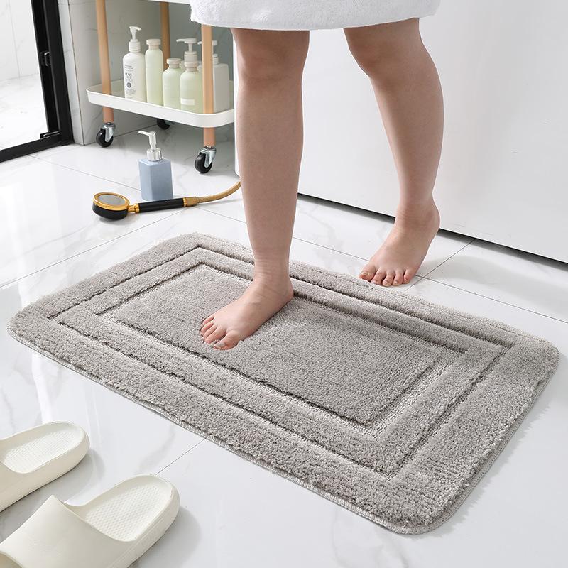 Thickened Microfiber New Absorbent Bathroom Bathroom Water-Absorbing Non-Slip Mat Kitchen Floor Mat Door Mat