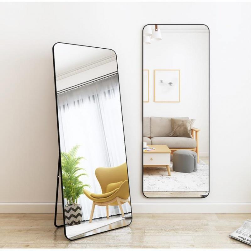floor mirror mirror body dressing mirror home girls bedroom wall hanging student dormitory full-length mirror appearance mirror amazon details Picture