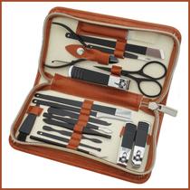 stainless steel zipper bag nail clipper 18-piece manicure and pedicure tool pedicure planer bent nose plier pedicure set