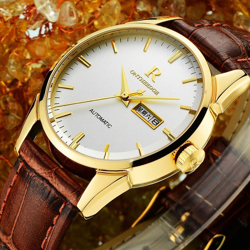 genuine goods ruizhiyuan watch waterproof men's watch genuine leather belt men's watch manufacturer watch wholesale recruitment agent