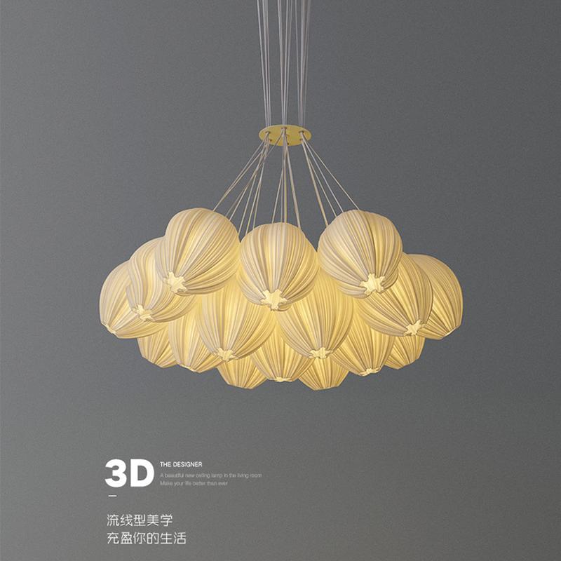 living room bedroom dining room chandelier 3d printing cream style french style modern minimalist nordic flower bud internet celebrity lamps