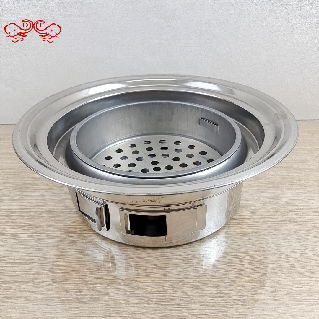 DF99230 Small charcoal Korean barbecue oven Commercial carbon grill Barbecue Grill Skewer stove barbecue pot DF TRADINGHOUSE Specification drawing