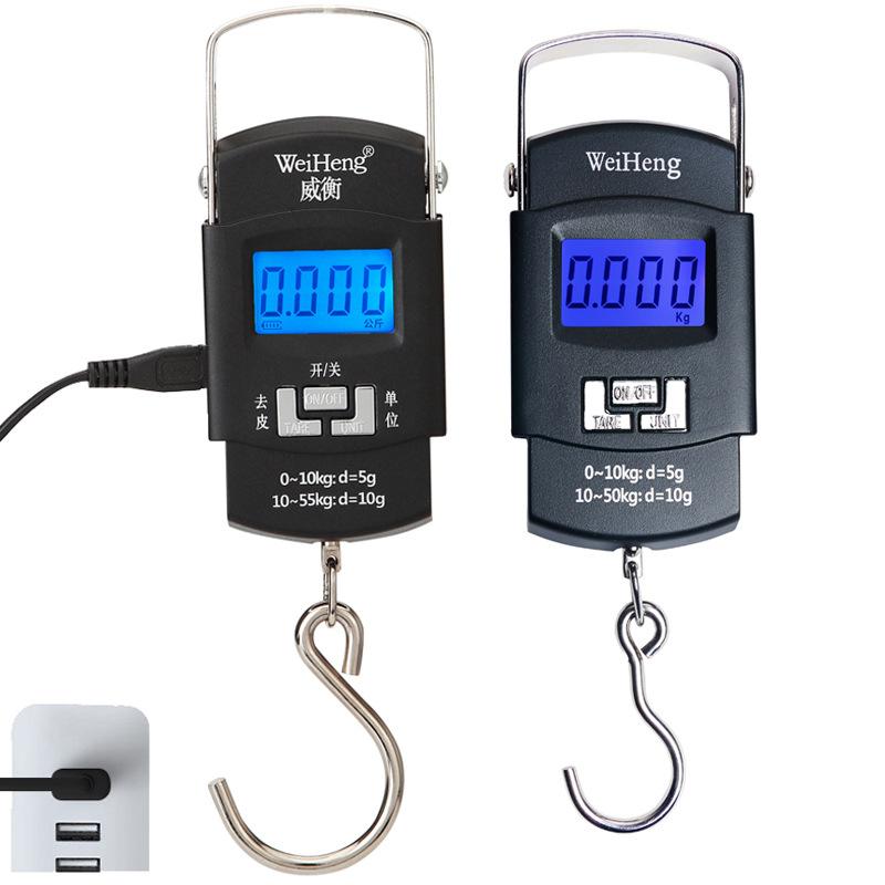 weiheng wh-a08 chinese rechargeable portable electronic scale portable express scale electronic scale 50kg out of north korea