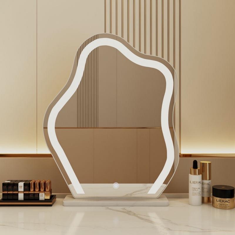 internet celebrity home desktop cloud makeup mirror desktop led mirror dressing table bedroom smart dressing mirror wholesale