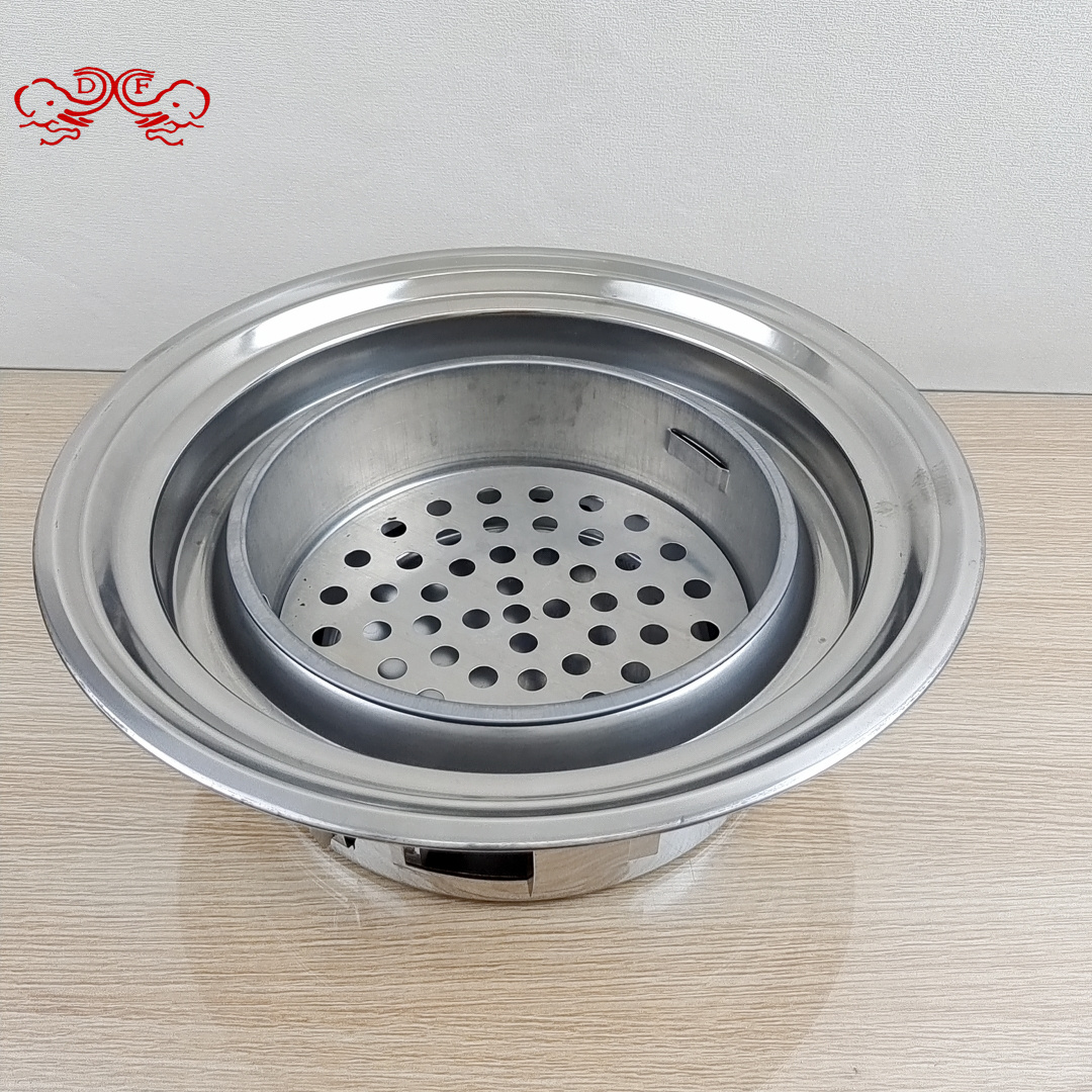 DF99230 Small charcoal Korean barbecue oven Commercial carbon grill Barbecue Grill Skewer stove barbecue pot DF TRADINGHOUSE Item Picture