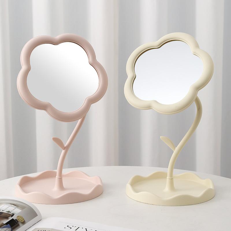 sunflower modeling makeup mirror student desktop flower beauty makeup mirror girl dressing table hanging jewelry princess mirror