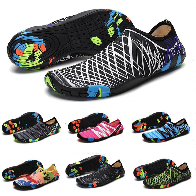 cross-border outdoor stream trekking shoes men's and women's swimming shoes beach diving wading shoes quick-drying skin sticking treadmill shoes wholesale