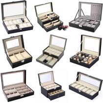 in stock 12-bit watch box wooden pu leather watch box with lock watch box display box storage box