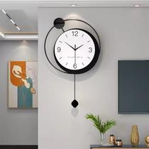 simple modern clock wall clock living room 2023 new light luxury home creative trending restaurant decoration clock wall hanging