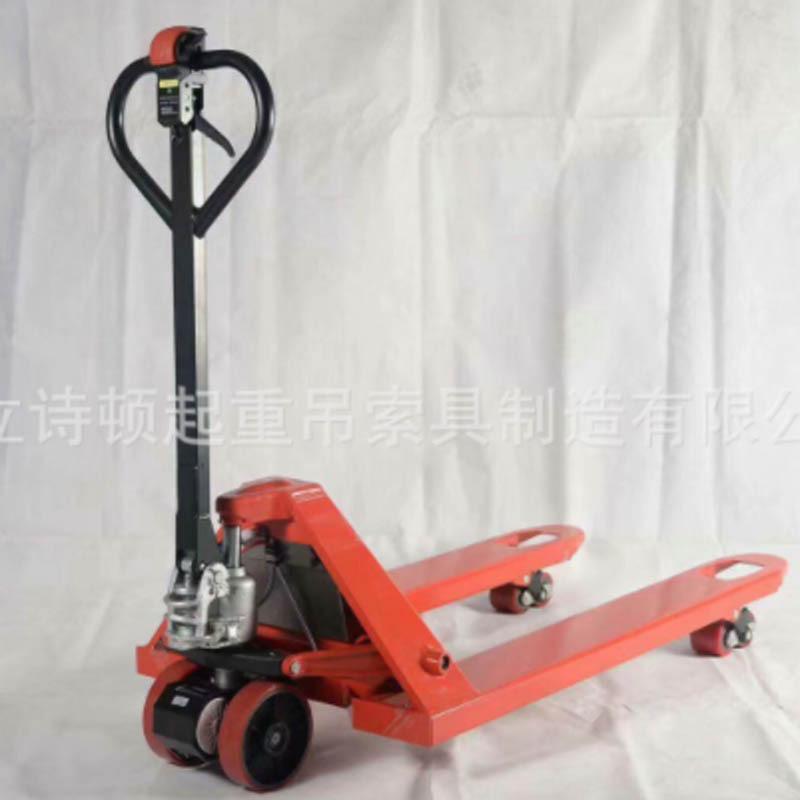 hardware electric trailer truck forklift can weigh pallet truck factory electric trailer trailer with scale