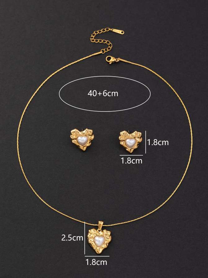 欧美风格珍珠项链耳环饰品项饰 精致珍珠项链 时尚潮流首饰品欧美详情图4