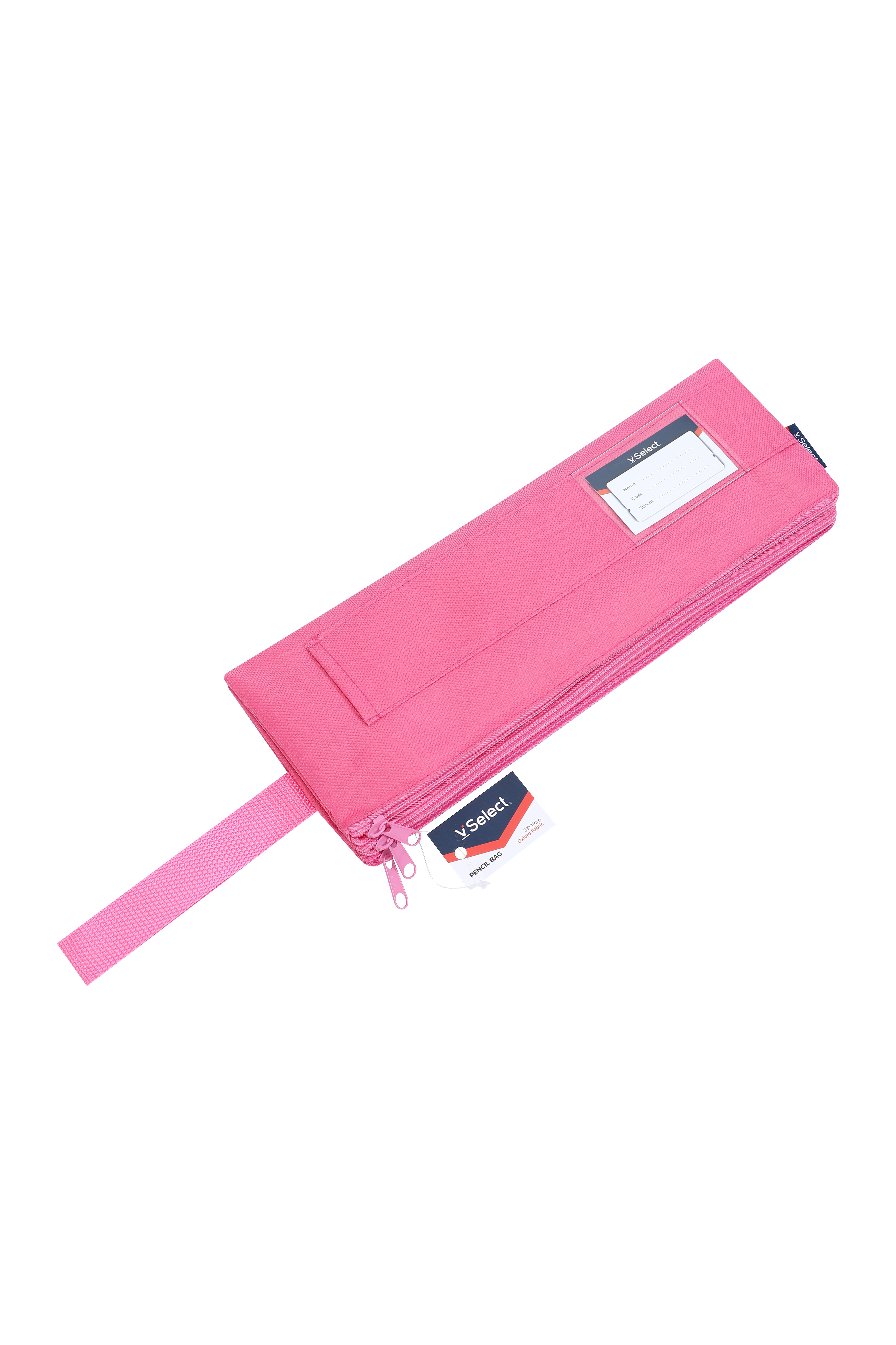 Oxford Cloth three-layer long pen case 33*11cm, exclusively for foreign trade, minimum order quantity one box Specification image
