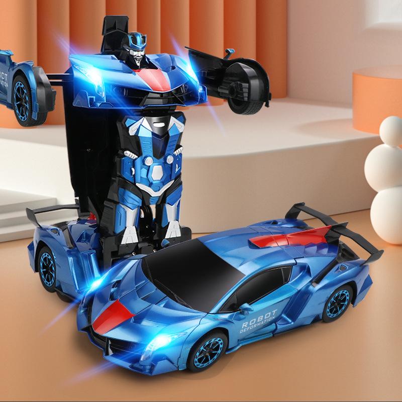 gesture induction rc deformation remote control toy car children's gift reddy god of war robot remote control car